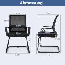 Kaksiosainen ergonominen vierastuolisetti ristiselän tuella