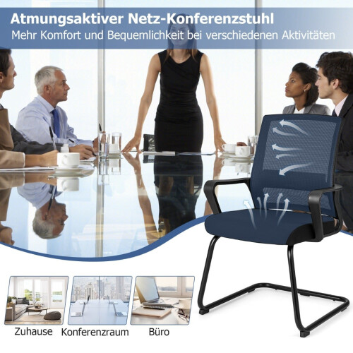 Dvoudílná ergonomická sada hostovských židlí s bederní opěrkou 2