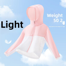 (Pink,160)Survêtement enfant Upf50 imperméable à capuche avec ventilation en maille pour enfant de 8 ans et plus