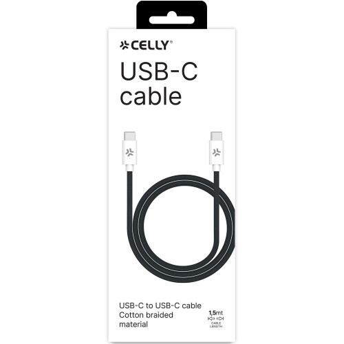 USB-C - USB-C-Kabel 60 W 1,5 m Schwarz 2