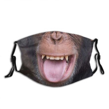 (Style 16)Máscara facial de algodón con patrón animal cubierta decorativa lavable para hombre regalo mujer