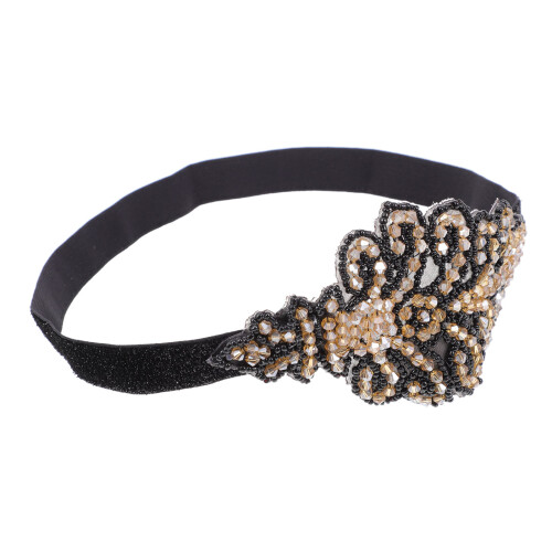1St Retro Flapper Haarband Elastische Vintage Haaraccessoire