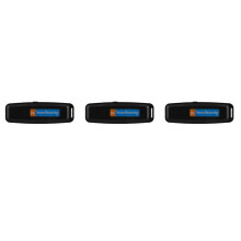 3X U-Disk Digital Audio Recorder USB 3.0 Flash Drives Maximum Support 32GB Memory Card Black