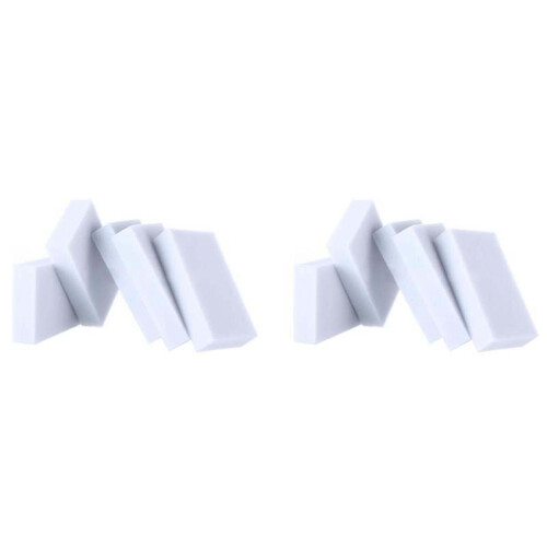 200pcs Eraser Melamine Foam Cleaner Magic Sponge Multi-Functional Soft White