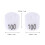 100St Transparante Plastic Maatmarkers Kledinghangers Wit 2
