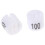 100St Transparante Plastic Maatmarkers Kledinghangers Wit 4