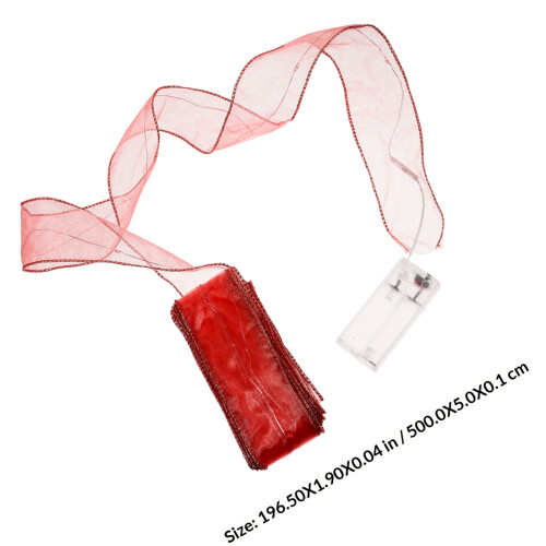 String Light Rood Lint Decoratie Voor Kerstfeest 1