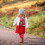 1Christmas Knit Scarf Rood Sjaal 3