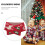 1Christmas Knit Scarf Rood Sjaal 4