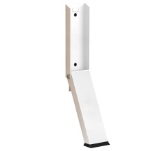 Kickdown Door Stop Heavy Duty Floor Mounted Door Holder with Stainless Steel for Apartment Kitchen Laundry White