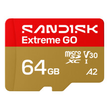 Scheda di memoria microSDXC UHS-I - SANDISK - Extreme GO 64 Go - Lettura 170 Mo/s - Scrittura 80 Mo/s - Classe U3/V30