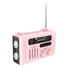 Multifunctional Speakers Solar Hand Crank AM/FM/NOAA Radio with LED Flashlight and Reading Lamp Phone Charger