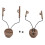 Pickup Headphones Rail Bracket Multi-Angle Adjustable Flip Ear Cups Fixed Bracket Helmet Accessories Mud Color 1