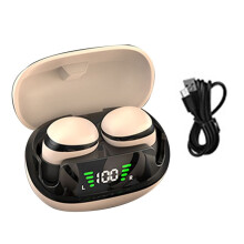 Invisible Sleep Earbuds 5.3 HiFi Stereo Earphones Low Latency Wireless Earbuds with Mic for Work,Music B