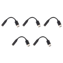 5X USB C to 3.5mm Headphone/Earphone Jack Cable Adapter,Type C 3.1 Male Port to 3.5 mm for Moto Z