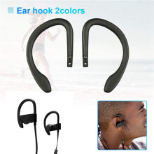 2X EarHook Replacement Earbud Tip Wireless Sports Headphone Loop Clip Ear Hooks Repair Parts for PowerBeats 3 PB3 Black