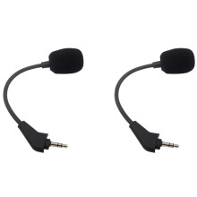 2X Wymienny Mikrofon do Gier Aux 3.5mm Mikrofon do HS50 Pro HS60 HS70 SE Słuchawki do Gier Słuchawki Mikrofon na Gęsiej Szyi