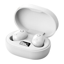 Wireless 5.0 Earbud IPX5 Water Sweat Proof Headphones Touch Controls, LCD Charging Case 3D Stereo Bass,B
