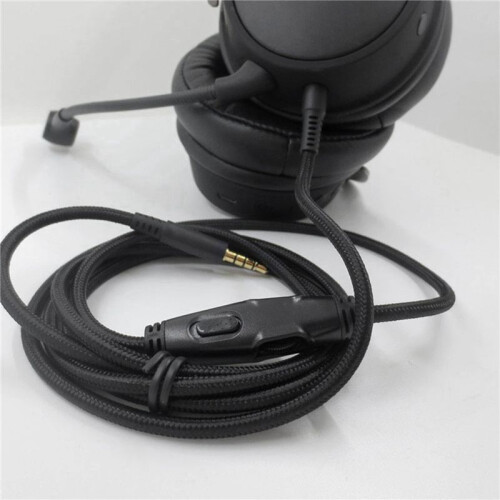 2X for -HyperX Cloud Alpha/-HyperX Cloud Core Flight Headphone Cable with Volume Control Sound Control Headphone Cable 1