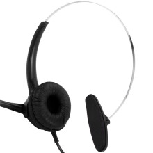 5X RJ9 Call Center Headphone Monaural Headphone Noise Reduction Headset Call Headphone with Mic