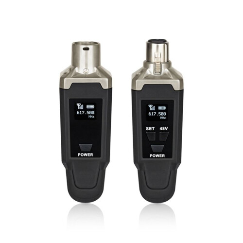 Microphone Wired to Wireless Microphone Receiver and Transmitter 48V Capacitive Dynamic Instrument Receiver