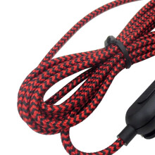 Braided Replacement Cable Extension Cord Wire for G433 G233 G Pro X Gaming Headset with Volume Control Clip