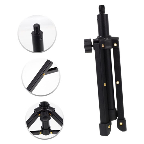 2X Portable Microphone Stand Desktop 1/4 Tripod Table Stand Adjustable Mic Stand Mic Clip Holder Bracket 1
