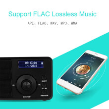 PrzenośNy DAB + Radio Cyfrowe Bezprzewodowy GłOśNik Stereo WyśWietlacz LCD ZewnęTrzny Zestaw SłUchawkowy Wsparcie Budzik FM AUX