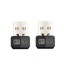 2Pcs USB 6.0 Adapter for PC Transmitter Receiver LMP14 for Desktop Laptop Keyboard Mouse Headset