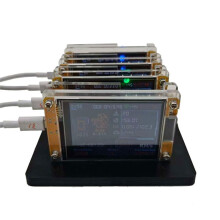 NMMiner NerdMiner 2.8 Inch Bracket for Upgraded Harshrate Bitcoin Crypto Solo Lottery Miner 4 Slots Stand