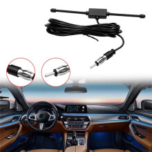 2 Szt Samochodowa Antena Radiowa AM/FM do Samochodu SUV Radio Odbiornik Stereo Ram'S Horn Antena Wielofunkcyjna w Kształcie Litery T