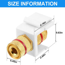 12 Sztuk Banana Jack Binding Post Jack Insert, Czarne i Czerwone PierśCienie Audio Speaker ZłąCze Typu śRuby