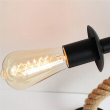 Vintage Wall Lamp Retro Rope Wall Sconce Lamp E27 Interior Wall Light Stairway Aisle Indoor Outdoor Lighting