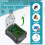 Magnetic Key Box for Under Car, 4 Digit Combination Code Magnetic Key Storage Holder, Magnet Key Lock Case for Hide Key 5