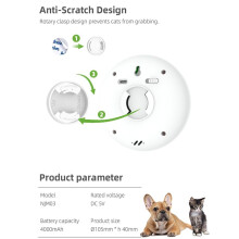 Cat Odor Purifier, Cat Box Deodorizer Uppladdningsbar, för Alla Typer Av Kattlådan Badrumsgarderob Kök med Uv