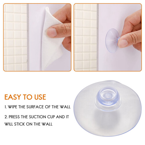100Pcs 40Mm Clear Suction Cup Sucker Mushroom  Suction Cup Suction