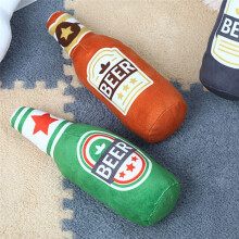 Dog Toys Pet Squeaky Beer Bottle Shaped Toy Chew Teeth Cleaning Chew Toy Pet Supplies