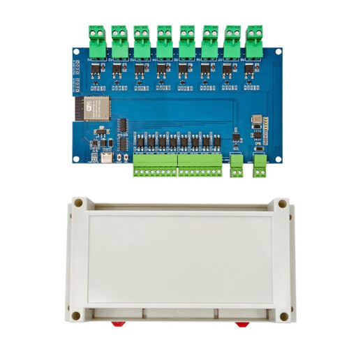ESP32 RS485 Modbus Wifi  8-Way Relay Module Optocoupler Isolation 8 Channel Relay Module with Shell  7-24V