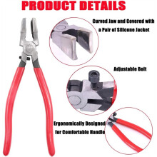 51pc Key Fob Hardware Set with Pliers for Making Wristlet, Lanyard & Keychain, 1 Inch Keychain Rings and Supplies