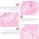 10St Kinder Speelmandjes Plastic Mini Boodschappenmand Roze 5