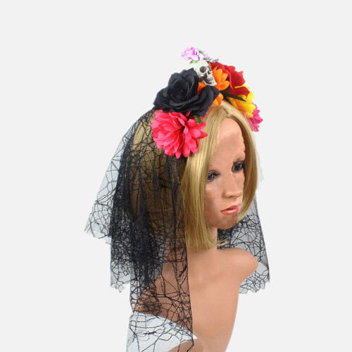 Halloween Rozen Haarband Met Sluiers Feestjes 2