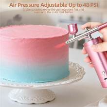 Airbrush Cake Cordless Makeup Kit, Cordless Portable Airbrush Kit Compressor, Airbrush Cake Rechargeable Paint Kit