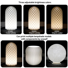 10PCS 3D Printer LED Lamp Adjustable Light Kit Led Light Parts Hardware DIY Model 3 Colors White /Cold/Warm Light