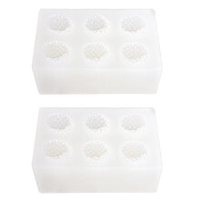 6-Fach 3D Erdbeer-Schokoladenform Silikon Obstform für Fondant, Harz, Tortendekoration, Cupcake-Dekorationswerkzeuge