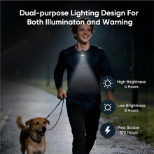 Wearable Speaker, Portable Clip Speaker with Light & Warning Lamp,Hand Free Call for Work,Cycling,Outdoor
