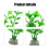(20cm Green Shell) Fish Tank Plastic Aquarium Plants Decor 1