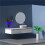 Toothbrush with 2 Cups Automatic Toothpaste Dispenser 5-Slot Storage Brush Holder Clock Display 4