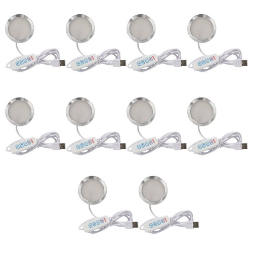 10PCS 3D Printer LED Lamp Adjustable Light Kit Led Light Parts Hardware DIY Model 3 Colors White /Cold/Warm Light 1