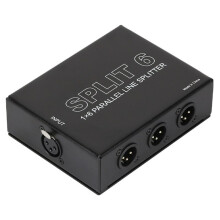 1 in 6 Out Expander Balanced XLR Divider Socket Expander Divider