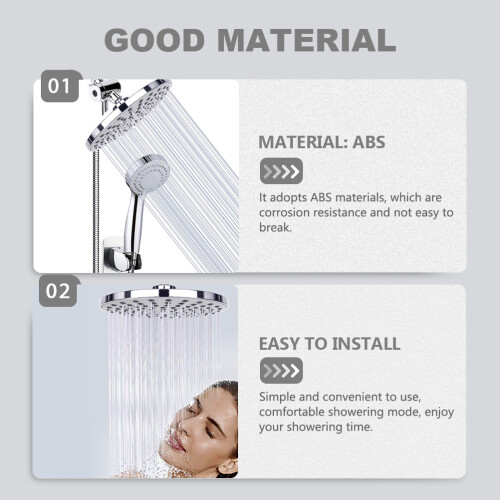 1Rain Shower Head ABS Douchekop Duurzaam Comfortabel 2